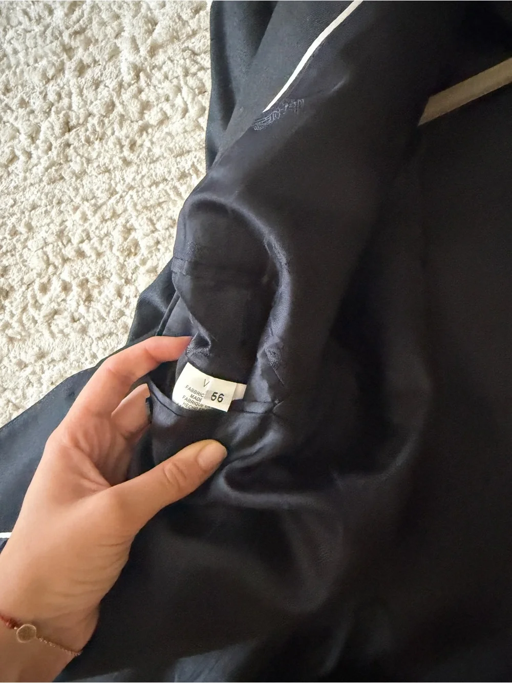 Versace Black Men's Two-Button Suit Jacket
